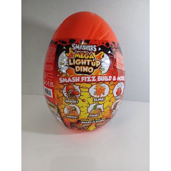 Zuru Smashers Mega Light Up Dino Epic Egg Over  25 Surprises Series 4 - Picture 7 of 7